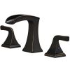 8" Widespread Waterfall Sink Faucet with Two Handles Oil Rubbed Bronze