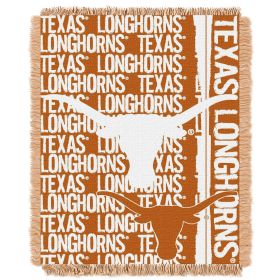 Texas OFFICIAL Collegiate "Double Play" Woven Jacquard Throw