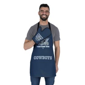 [Personalization Only] Official NFL Cowboys Personalized Apron and BBQ Mitt Set