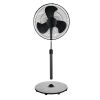 18" Fan Head, 48" Tall, 3-Speed Oscillating Pedestal Fan with Tilt Adjustable Fan Head, Black, New