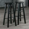 Element Bar Stools; 2-Pc Set; Black