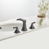 8" Widespread Waterfall Sink Faucet with Two Handles Oil Rubbed Bronze