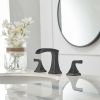 8" Widespread Waterfall Sink Faucet with Two Handles Oil Rubbed Bronze