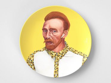 Vincent Van Gogh // 10" Round Plate // Artist Gift Idea (Set: Set of 4)