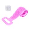 Silicone Back Scrubber Belt For Shower Exfoliating Foaming Body Wash Strap Brush Bristles Massage Dots