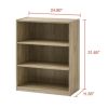 3-Shelf Bookcase with Adjustable Shelves