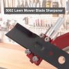 Lawn Mower Blade Sharpener 15°-45° Adjustable Sharpener for Straight and Standard Lawn Mower Blades